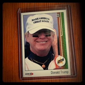 Donald Trump Baseball Card